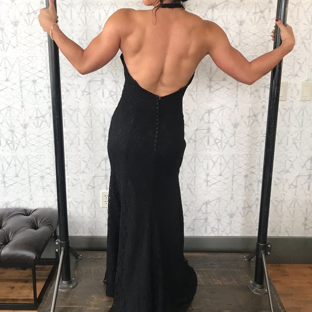 Lace Formal Halter Dress